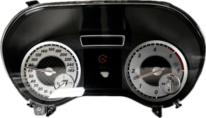Display Cuadro Instrumentos Mercedes W176 falla pantalla central. Reparado en Soluciones GuemaCAR Laboratorio Avanzado Electronica Automóvil