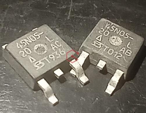 Comprar Online Recambio Transistor Mosfet 45N05-20L N-Channel Estado: Nuevo Encapsulado: TO263 Soluciones GuemaCAR Tienda Online Especializada Componentes Electrónicos Automóvil