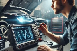 Ventajas de Usar un Osciloscopio en el Taller Mecánico El osciloscopio ofrece una visión detallada de las señales eléctricas en tiempo real, lo cual es esencial para diagnosticar problemas que no se pueden detectar con un simple escáner de diagnóstico. Estas son algunas de las ventajas clave: Precisión en el Diagnóstico: El osciloscopio permite medir señales en milisegundos, ideal para detectar fallos intermitentes o irregulares que un multímetro no puede captar. Análisis Completo de Sistemas Electrónicos: Es ideal para diagnosticar problemas en sistemas complejos como el de encendido, inyectores, sensores de posición, y mucho más. Reducción de Tiempo en el Taller: Con un diagnóstico preciso, puedes evitar pruebas innecesarias y, por lo tanto, ahorras tiempo en reparaciones. Aumento de la Confianza del Cliente: Al resolver las averías con rapidez y precisión, el cliente recibe su vehículo en perfecto estado y en menos tiempo, aumentando la satisfacción y confianza en el taller.