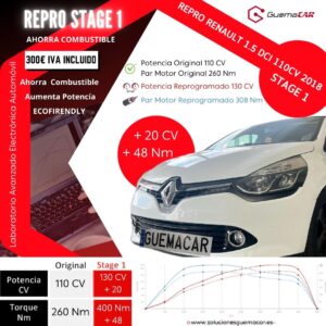 💥 𝗥𝗲𝗽𝗿𝗼 𝗖𝗲𝗻𝘁𝗿𝗮𝗹𝗶𝘁𝗮 𝗦𝘁𝗮𝗴𝗲𝟭 𝗥𝗲𝗻𝗮𝘂𝗹𝘁 𝗖𝗹𝗶𝗼 𝟭.𝟱 𝗗𝗖𝗶 𝟭𝟭𝟬𝗖𝗩 💥 🔥 +𝟮𝟬𝗖𝗩 +𝟰𝟴𝗡𝗺 🔥 ✅ Tipo de Reprogramación Centralita: STAGE 1 🚀 ✅ Objetivo: MÁS POTENCIA + MENOR CONSUMO 💰 ➕ Potencia: de 110 CV a 130 CV (+20 CV) 🚗💥 ➕ Par Motor: de 260 Nm a 308 Nm (+48 Nm) ⚙️ 🚗💥 Vehículo: #Repro #Stage1 Renault Clio 1.5 DCI 110CV ⚡️ ¡Mejorá tu experiencia al volante! Aceleración más rápida, respuesta más precisa y eficiencia mejorada, sin comprometer la fiabilidad. 💯 🔝 ¡Dale a tu coche el rendimiento que merece! 🕑 Pide cita y vuelve a reestrenar coche por solo 300€ IVA incluido. ☎️ 91 693 27 77 📍 C/ Newton, Ed. 2 - Nave 1 (Pol. Ind. Neinor) Leganés (Madrid) 28914 🌐 www.solucionesguemacar.es #clio #renaultclio #repro #stage1 #maspotencia #masparmotor #solucionesguemacar