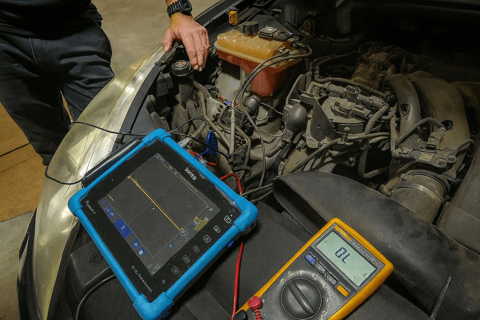 🚗 Avería Peugeot 407: No se apaga al quitar la llave y aparecen múltiples fallos En esta nueva entrada del blog de Soluciones GuemaCAR Laboratorio Electrónica Automotriz, abordamos una avería real diagnosticada y reparada en nuestras instalaciones de Leganés (Madrid), que afecta a uno de los modelos más comunes: el Peugeot 407 2.0 HDi 136 CV. El problema era desconcertante para el cliente y otros talleres: 🔧 El motor no se apaga al quitar la llave del contacto. 🚨 Todos los testigos de avería se encienden aleatoriamente: motor, ABS, airbag… 🧩 Y lo más confuso: el coche no lanza un fallo claro, sino múltiples errores eléctricos al azar.