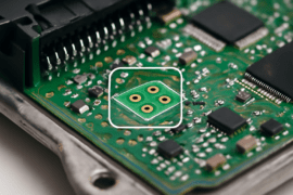 🛠️ Jumpers o pads de configuración, también conocidos como boot pads o factory reset pads. Se trata de diminutas conexiones en la placa que permiten poner la ECU en modos especiales de programación, diagnóstico profundo o recuperación tras un fallo grave. Soluciones GuemaCAR LAbortotior Electrónica Automotriz