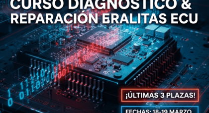 31 Años "Abriendo" el Futuro: La veteranía no se compra, se suelda En el mundo de la electrónica automotriz, el tiempo es el mejor maestro. En Soluciones GuemaCAR, no cumplimos 31 años solo acumulando calendarios, sino acumulando casos de éxito donde otros tiraron la toalla. Desde las primeras unidades de inyección de los años 90 hasta los complejos sistemas de gestión de los vehículos híbridos y eléctricos de hoy, nuestro laboratorio en la Calle Newton ha sido el escenario de una evolución constante. El día a día en nuestro laboratorio: Donde la teoría se rinde ante la práctica Nuestro laboratorio no es un aula de pupitres alineados; es un centro de operaciones real. Aquí, el aroma a estaño y el brillo de los microscopios son el pan de cada día. Investigamos: Antes de que una avería llegue a los manuales, ya la hemos diseccionado en nuestro banco de pruebas. Solucionamos: No "probamos a ver qué pasa". Usamos osciloscopios de alta gama y estaciones de soldadura de precisión para realizar intervenciones quirúrgicas en placas que otros darían por perdidas. Innovamos: Desarrollamos soluciones de clonación y gestión de software que permiten a los talleres ahorrar miles de euros a sus clientes. Formación con "ADN GuemaCAR" ¿Por qué enseñamos lo que sabemos? Porque creemos en un sector fuerte. En GuemaCAR Academy, el profesor no es alguien que ha leído un libro, es el técnico que esa misma mañana ha estado recuperando una ECU inundada o desbloqueando un inmovilizador imposible. Cuando vienes a nuestra formación de Centralitas ECU, te llevas 31 años de "trucos del oficio", de errores cometidos y aprendidos, y de una metodología de trabajo que solo se adquiere tras miles de horas de laboratorio. "No te enseñamos a usar una máquina, te enseñamos a entender qué está pasando dentro del procesador." Quedan solo 3 plazas para vivir esta experiencia de tú a tú, en un grupo de máximo 5 personas. Es tu oportunidad de beber directamente de la fuente de la experiencia. ¿Te sumas a la élite? Haz clic aquí y asegura tu sitio en la vanguardia de la electrónica.