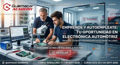 Curso presencial de electrónica automotriz y reparación de centralitas ECU en Madrid con GuemaCAR Academy